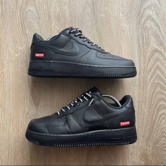 SOLD - SUPREME x AIR FORCE 1 LOW ‘LOGO BOX - BL VX ACK’ - Picture 1 of 9